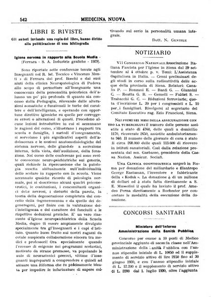 Medicina nuova periodico settimanale di scienze mediche, giurisprudenza sanitaria, medicina sociale e interessi delle classi sanitarie