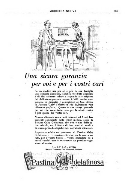 Medicina nuova periodico settimanale di scienze mediche, giurisprudenza sanitaria, medicina sociale e interessi delle classi sanitarie