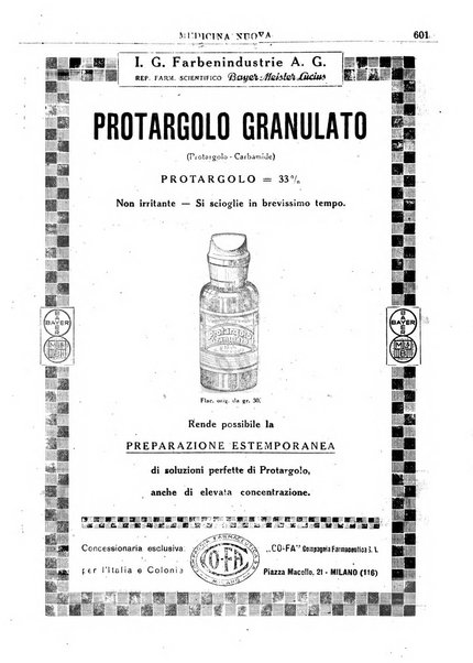 Medicina nuova periodico settimanale di scienze mediche, giurisprudenza sanitaria, medicina sociale e interessi delle classi sanitarie