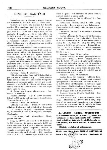 Medicina nuova periodico settimanale di scienze mediche, giurisprudenza sanitaria, medicina sociale e interessi delle classi sanitarie