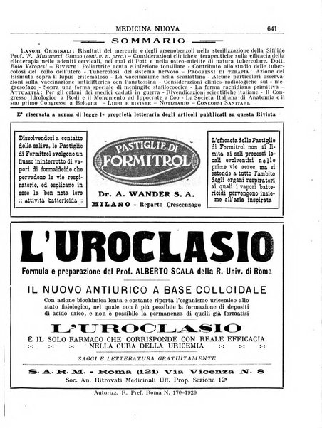 Medicina nuova periodico settimanale di scienze mediche, giurisprudenza sanitaria, medicina sociale e interessi delle classi sanitarie