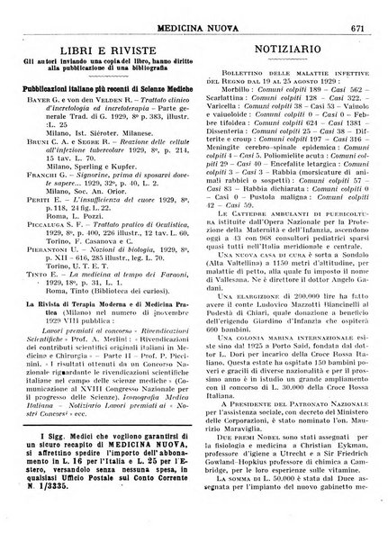 Medicina nuova periodico settimanale di scienze mediche, giurisprudenza sanitaria, medicina sociale e interessi delle classi sanitarie