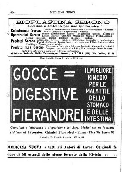 Medicina nuova periodico settimanale di scienze mediche, giurisprudenza sanitaria, medicina sociale e interessi delle classi sanitarie