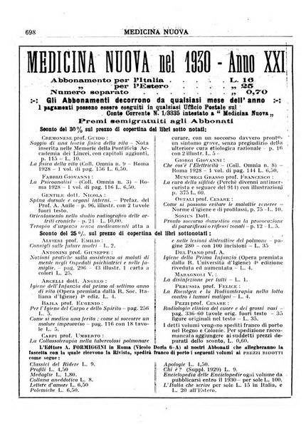 Medicina nuova periodico settimanale di scienze mediche, giurisprudenza sanitaria, medicina sociale e interessi delle classi sanitarie