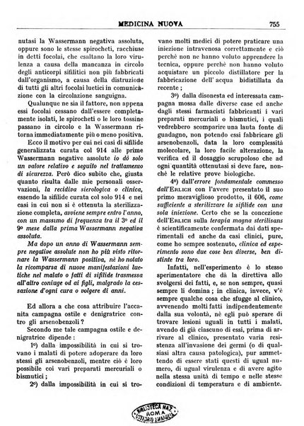 Medicina nuova periodico settimanale di scienze mediche, giurisprudenza sanitaria, medicina sociale e interessi delle classi sanitarie