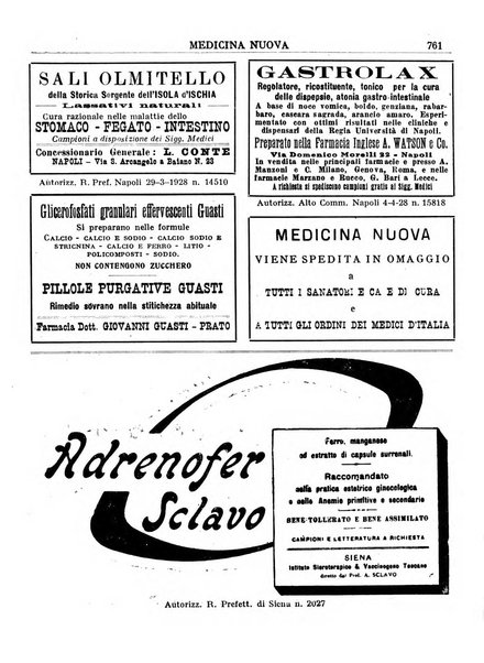 Medicina nuova periodico settimanale di scienze mediche, giurisprudenza sanitaria, medicina sociale e interessi delle classi sanitarie