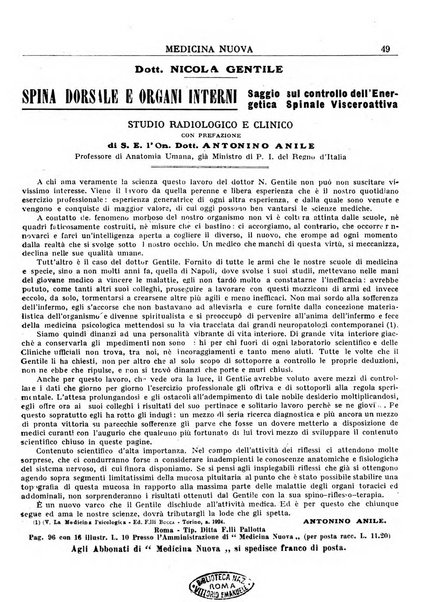 Medicina nuova periodico settimanale di scienze mediche, giurisprudenza sanitaria, medicina sociale e interessi delle classi sanitarie