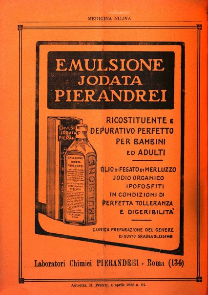 Medicina nuova periodico settimanale di scienze mediche, giurisprudenza sanitaria, medicina sociale e interessi delle classi sanitarie