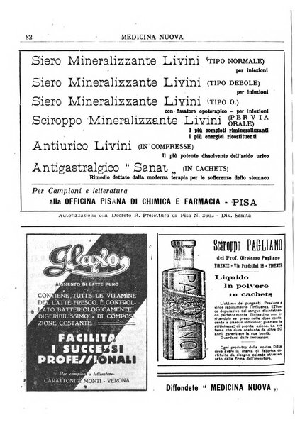 Medicina nuova periodico settimanale di scienze mediche, giurisprudenza sanitaria, medicina sociale e interessi delle classi sanitarie