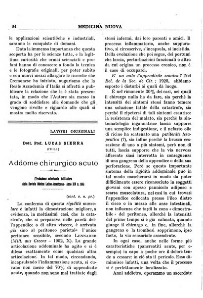 Medicina nuova periodico settimanale di scienze mediche, giurisprudenza sanitaria, medicina sociale e interessi delle classi sanitarie