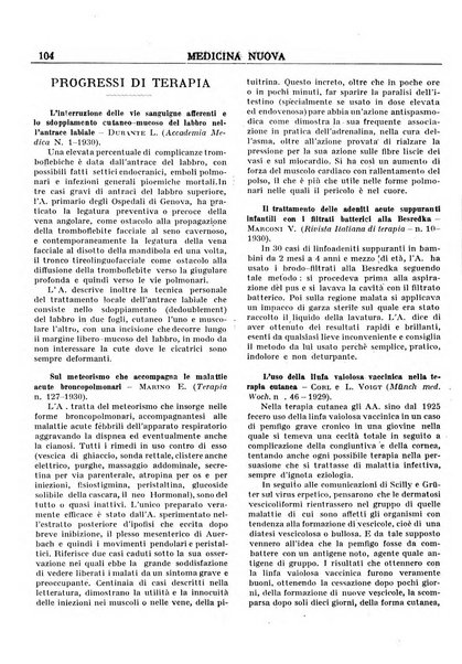 Medicina nuova periodico settimanale di scienze mediche, giurisprudenza sanitaria, medicina sociale e interessi delle classi sanitarie