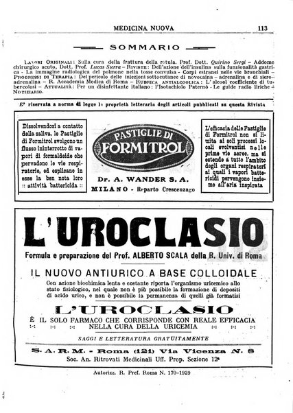 Medicina nuova periodico settimanale di scienze mediche, giurisprudenza sanitaria, medicina sociale e interessi delle classi sanitarie