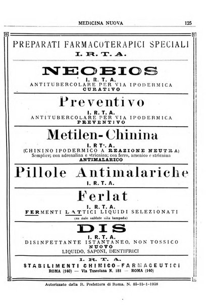 Medicina nuova periodico settimanale di scienze mediche, giurisprudenza sanitaria, medicina sociale e interessi delle classi sanitarie