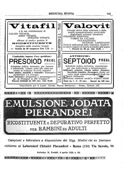 Medicina nuova periodico settimanale di scienze mediche, giurisprudenza sanitaria, medicina sociale e interessi delle classi sanitarie