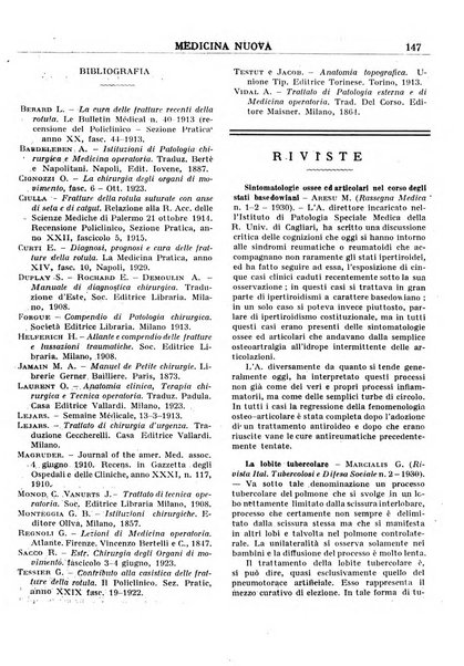 Medicina nuova periodico settimanale di scienze mediche, giurisprudenza sanitaria, medicina sociale e interessi delle classi sanitarie