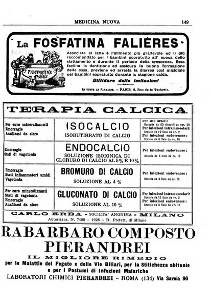 Medicina nuova periodico settimanale di scienze mediche, giurisprudenza sanitaria, medicina sociale e interessi delle classi sanitarie