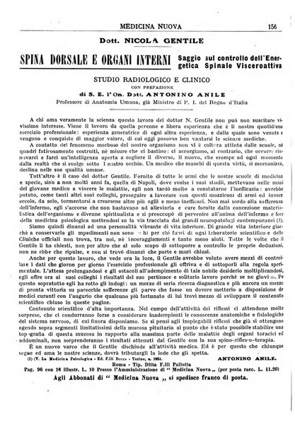 Medicina nuova periodico settimanale di scienze mediche, giurisprudenza sanitaria, medicina sociale e interessi delle classi sanitarie