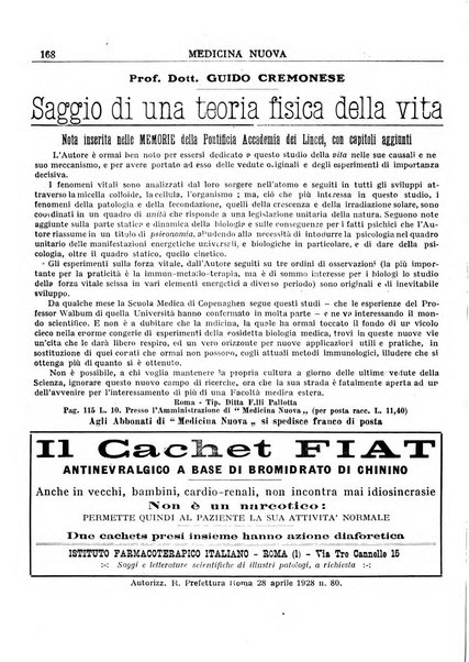 Medicina nuova periodico settimanale di scienze mediche, giurisprudenza sanitaria, medicina sociale e interessi delle classi sanitarie