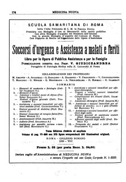 Medicina nuova periodico settimanale di scienze mediche, giurisprudenza sanitaria, medicina sociale e interessi delle classi sanitarie