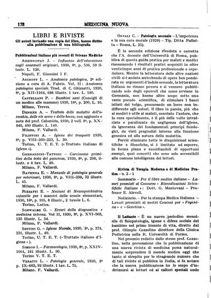 Medicina nuova periodico settimanale di scienze mediche, giurisprudenza sanitaria, medicina sociale e interessi delle classi sanitarie