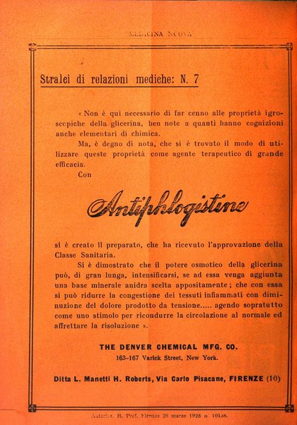 Medicina nuova periodico settimanale di scienze mediche, giurisprudenza sanitaria, medicina sociale e interessi delle classi sanitarie