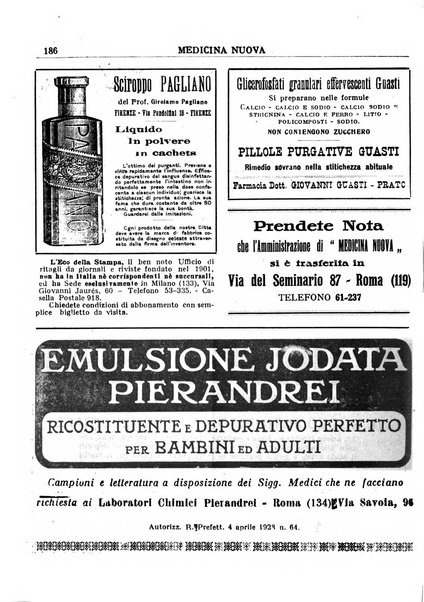 Medicina nuova periodico settimanale di scienze mediche, giurisprudenza sanitaria, medicina sociale e interessi delle classi sanitarie