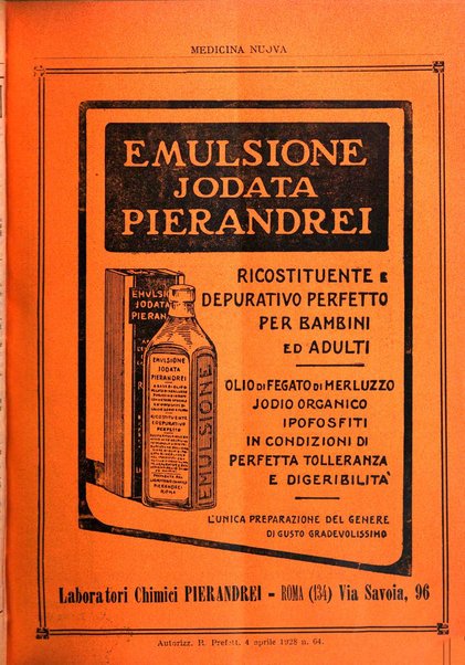 Medicina nuova periodico settimanale di scienze mediche, giurisprudenza sanitaria, medicina sociale e interessi delle classi sanitarie