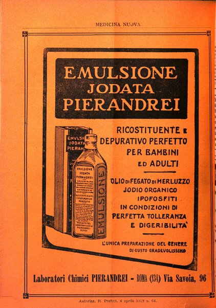 Medicina nuova periodico settimanale di scienze mediche, giurisprudenza sanitaria, medicina sociale e interessi delle classi sanitarie