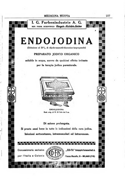 Medicina nuova periodico settimanale di scienze mediche, giurisprudenza sanitaria, medicina sociale e interessi delle classi sanitarie