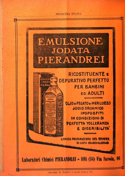 Medicina nuova periodico settimanale di scienze mediche, giurisprudenza sanitaria, medicina sociale e interessi delle classi sanitarie