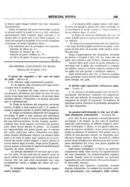 Medicina nuova periodico settimanale di scienze mediche, giurisprudenza sanitaria, medicina sociale e interessi delle classi sanitarie