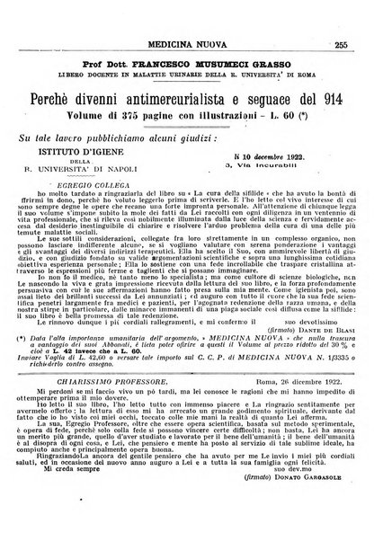 Medicina nuova periodico settimanale di scienze mediche, giurisprudenza sanitaria, medicina sociale e interessi delle classi sanitarie