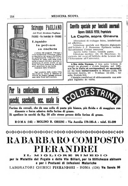 Medicina nuova periodico settimanale di scienze mediche, giurisprudenza sanitaria, medicina sociale e interessi delle classi sanitarie