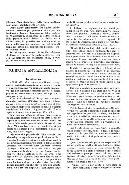 Medicina nuova periodico settimanale di scienze mediche, giurisprudenza sanitaria, medicina sociale e interessi delle classi sanitarie