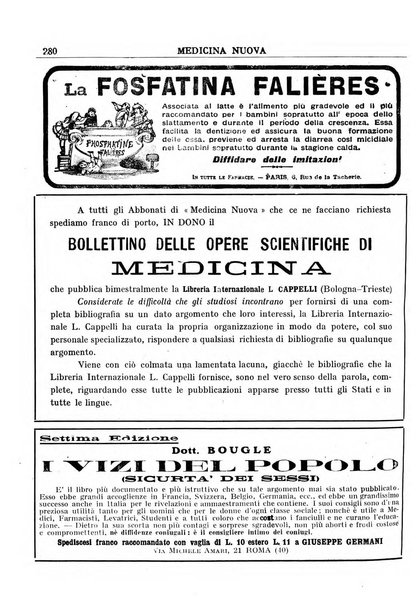 Medicina nuova periodico settimanale di scienze mediche, giurisprudenza sanitaria, medicina sociale e interessi delle classi sanitarie