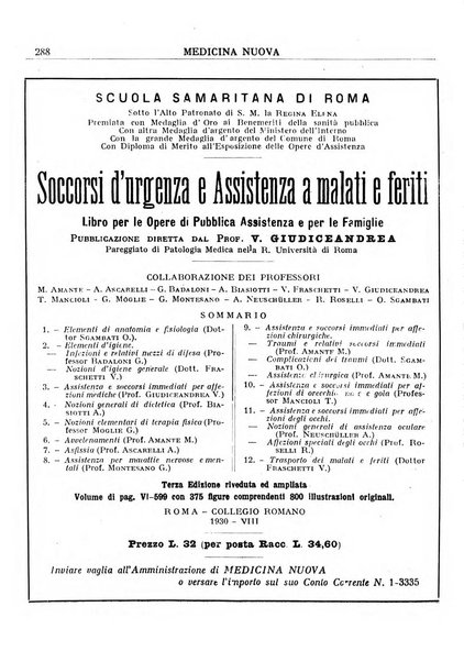 Medicina nuova periodico settimanale di scienze mediche, giurisprudenza sanitaria, medicina sociale e interessi delle classi sanitarie