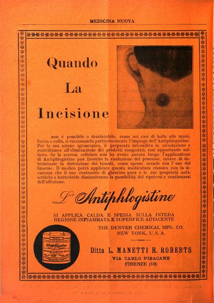 Medicina nuova periodico settimanale di scienze mediche, giurisprudenza sanitaria, medicina sociale e interessi delle classi sanitarie