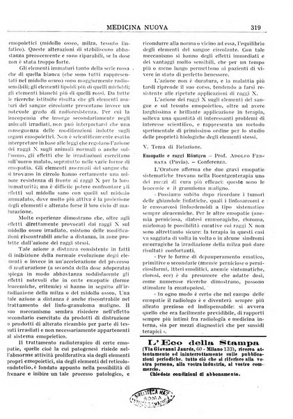 Medicina nuova periodico settimanale di scienze mediche, giurisprudenza sanitaria, medicina sociale e interessi delle classi sanitarie