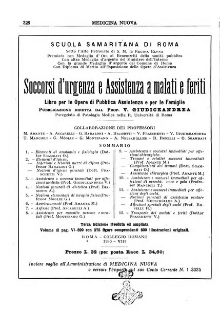 Medicina nuova periodico settimanale di scienze mediche, giurisprudenza sanitaria, medicina sociale e interessi delle classi sanitarie