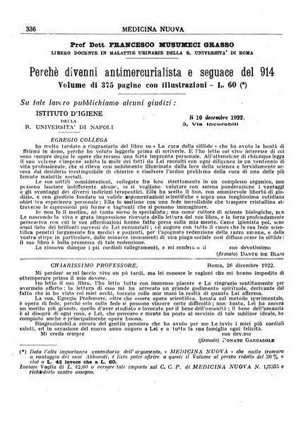 Medicina nuova periodico settimanale di scienze mediche, giurisprudenza sanitaria, medicina sociale e interessi delle classi sanitarie