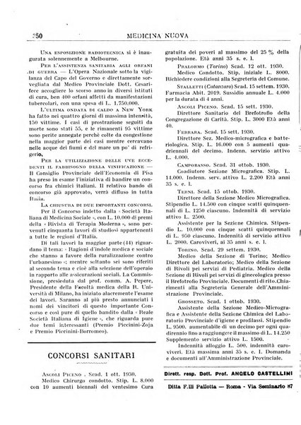 Medicina nuova periodico settimanale di scienze mediche, giurisprudenza sanitaria, medicina sociale e interessi delle classi sanitarie