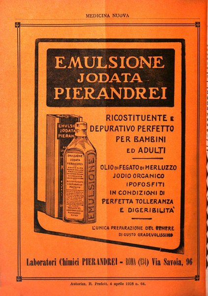 Medicina nuova periodico settimanale di scienze mediche, giurisprudenza sanitaria, medicina sociale e interessi delle classi sanitarie