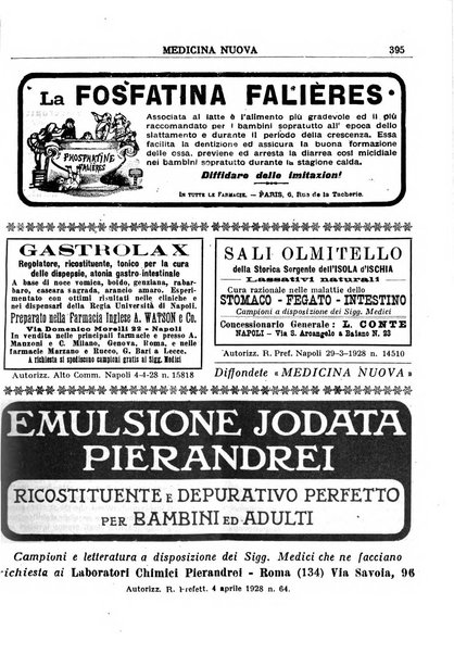 Medicina nuova periodico settimanale di scienze mediche, giurisprudenza sanitaria, medicina sociale e interessi delle classi sanitarie