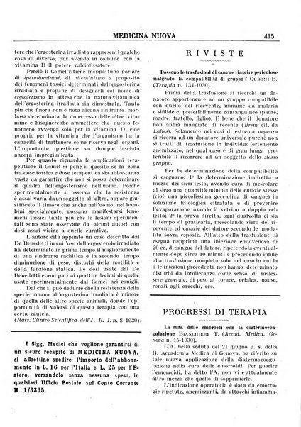 Medicina nuova periodico settimanale di scienze mediche, giurisprudenza sanitaria, medicina sociale e interessi delle classi sanitarie