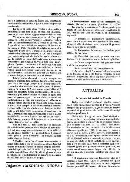 Medicina nuova periodico settimanale di scienze mediche, giurisprudenza sanitaria, medicina sociale e interessi delle classi sanitarie