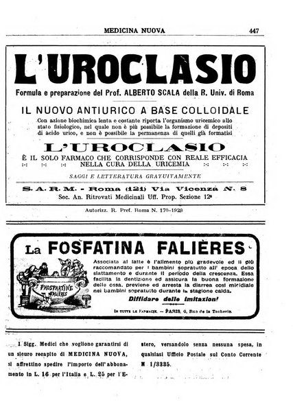 Medicina nuova periodico settimanale di scienze mediche, giurisprudenza sanitaria, medicina sociale e interessi delle classi sanitarie