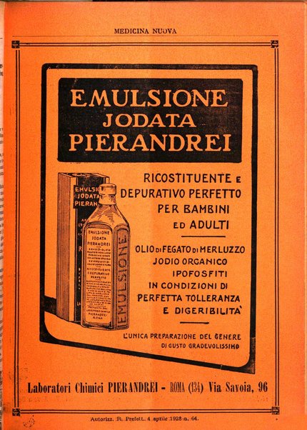 Medicina nuova periodico settimanale di scienze mediche, giurisprudenza sanitaria, medicina sociale e interessi delle classi sanitarie