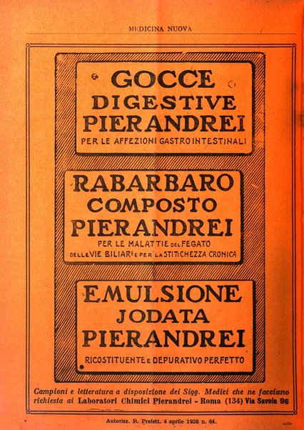 Medicina nuova periodico settimanale di scienze mediche, giurisprudenza sanitaria, medicina sociale e interessi delle classi sanitarie