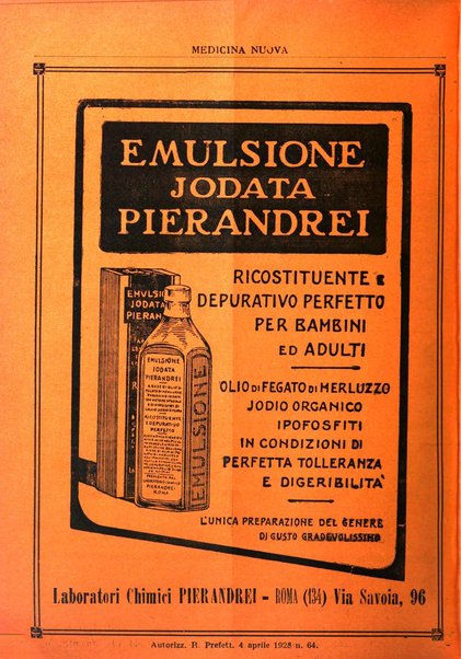 Medicina nuova periodico settimanale di scienze mediche, giurisprudenza sanitaria, medicina sociale e interessi delle classi sanitarie