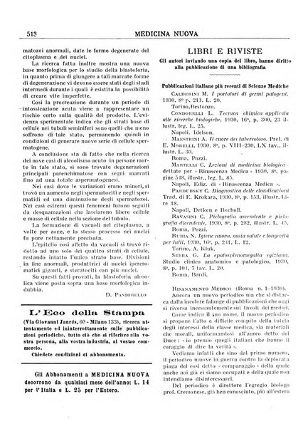 Medicina nuova periodico settimanale di scienze mediche, giurisprudenza sanitaria, medicina sociale e interessi delle classi sanitarie